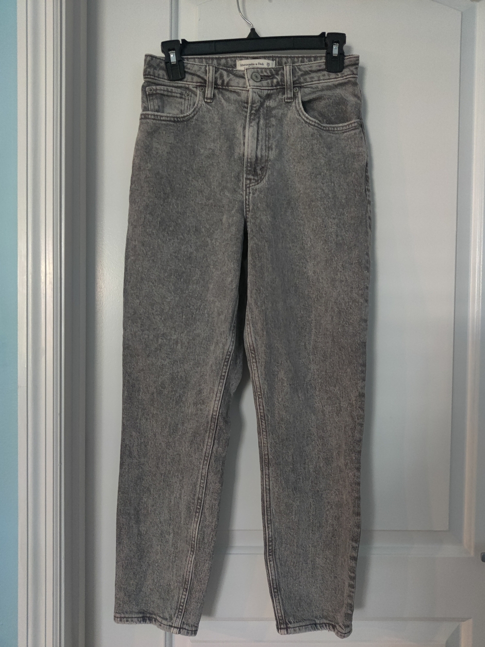 Abercrombie & Fitch The Mom High Rise Gray Women's Jeans-size 0